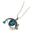 thumbnail image 2 of Qarigey Collar de gota de agua de aleación, color ligeramente diferente, cualquier ocasión, ojos, azada, cadena de suéter de cristal Ropa, zapatos y accesorios Miscelánea lago azul, 2 of 6