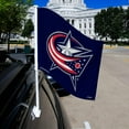 thumbnail image 2 of Columbus NHL Blue Jackets 11X14 Window Mount 2-Sided Car Flag, 2 of 6