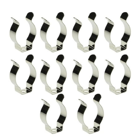 

10 X Narrow Base Tool Spring Terry Clips Heavy Duty Tool Storage Hangers