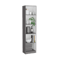thumbnail image 5 of Xukmct 5 Tiers Wood Bookcase Bookshelf Book Storage Rack for Home, Office, Gray + White, 5 of 6