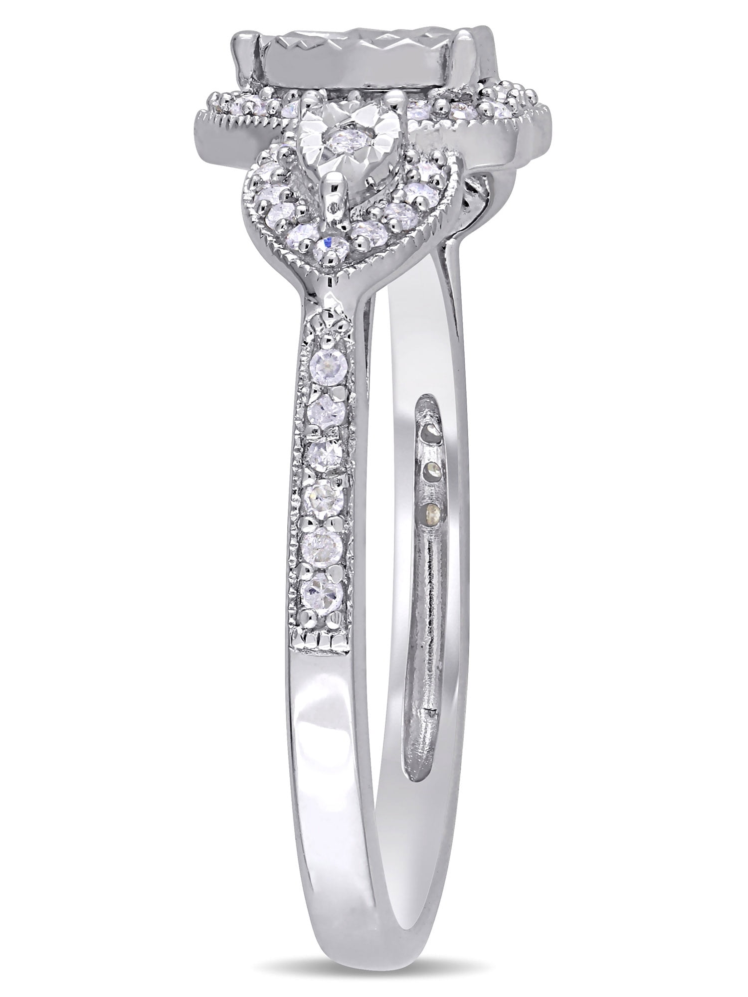 Everly Women's Diamond Sterling Silver Engagement Ring