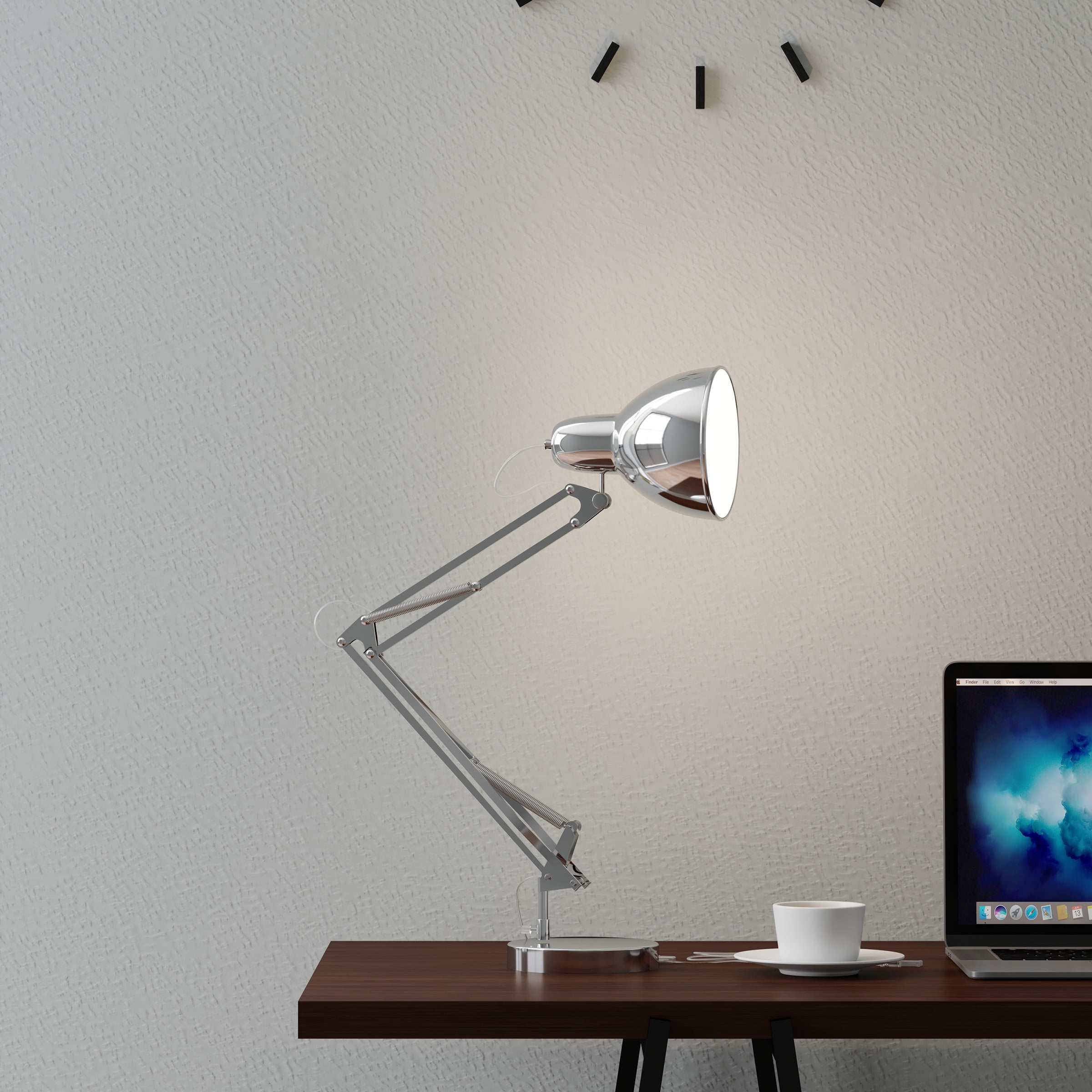 Architect Desk Lamp- LED Task Light with Adjustable Swing Arm for Home