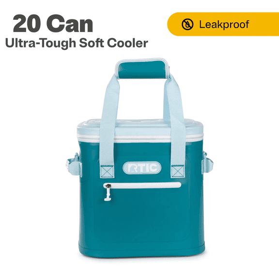 RTIC 20 Can Ultra-Tough Soft Cooler, Leakproof Cooler, Waterproof Zipper, Deep Harbor