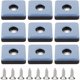 thumbnail image 2 of 24 Piezas Deslizadores de Teflón para Muebles Pata de Silla de 25 mm con Tornillos Almohadilla Deslizante de Teflón PTFE Almohadilla Deslizante para Silla Pata de Silla Atornillada Cuadrada para Piso, 2 of 5