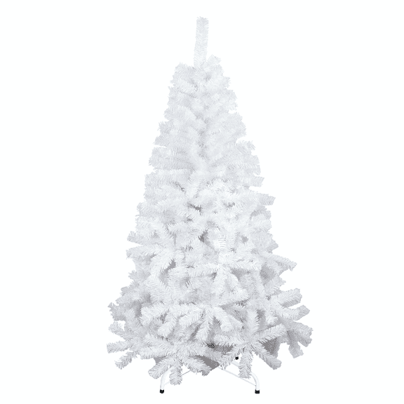 Árbol Pino de Navidad Artificial,Pino Navideño , Blanco, Abeto, Incluye Soporte, 1.90 m Frondoso Stay Elit Minimalista