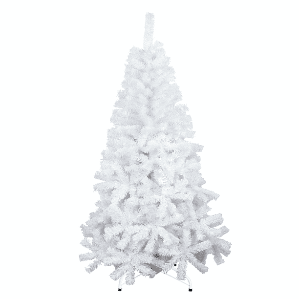Árbol Pino de Navidad Artificial,Pino Navideño , Blanco, Abeto, Incluye Soporte, 1.90 m Frondoso Stay Elit Minimalista