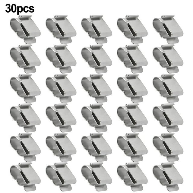 10*/30/100 Pcs Solar Panel Cable Clips for Home, Kayaks, Fishing Boats- Wire Clip Set\\\"