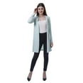 thumbnail image 2 of Moomaya Womens Full Sleeves Shrug Open Front Long Lightweight Casual Cardigan, 2 of 7