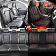 thumbnail image 6 of 2013 for Hyundai Elantra gt Seat Cover, Black and Gray Car Seat Covers, Faux Leather 5 Seats Full Set With Lumbar Support Suitable for All Seasons, Protect Car Seats, 6 of 7