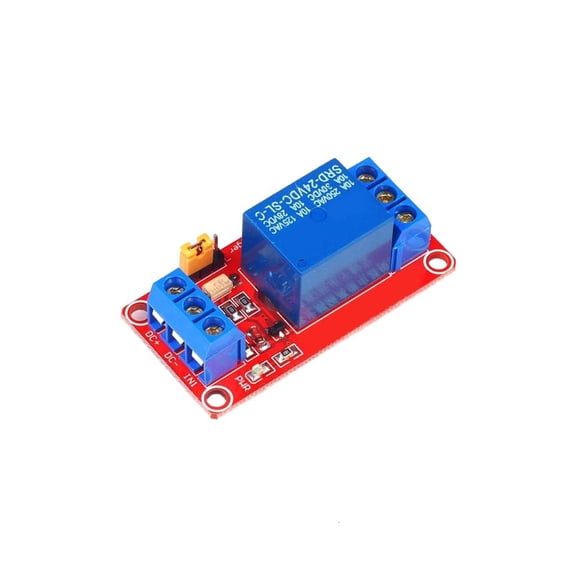 MOMOJIA Single Channel Relays Module With Optocoupler Isolation And 5mA Triggering Current For PLC Control 5V/12V/24V