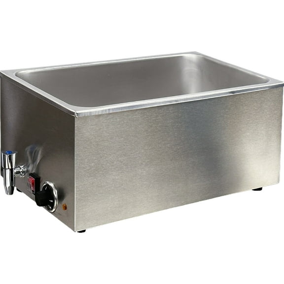 NSF 14 in. Countertop Electric Food Warmer, Buffet Warmer, Buffet Food Warmer With Faucet, Stainless Steel