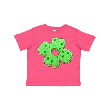 

Inktastic St. Patricks Day Four Leaf Clover Donut with Sprinkles Gift Toddler Boy or Toddler Girl T-Shirt