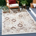 thumbnail image 2 of SAFAVIEH Sunrise Lara Geometric Reversible Indoor/Outdoor Runner Rug, Ivory/Beige Brown, 2' x 8', 2 of 2
