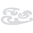 thumbnail image 3 of Westcott French Curve Set, 3 Pieces, Clear (KT-8), 3 of 3