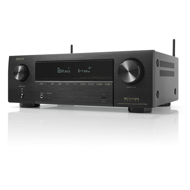Receptor AV Denon AVR-X1700H de 7.2 canales y 80 W con Dolby Atmos