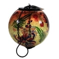 thumbnail image 3 of Home & Garden Solar Crackle Glass Globe Hanging Botanical Brights 2Sp6750 Orange, 3 of 3