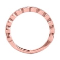thumbnail image 3 of Aonejewelry 0.50 Carat Diamond Milgrained Wedding Band In 14K Rose Gold, 3 of 4