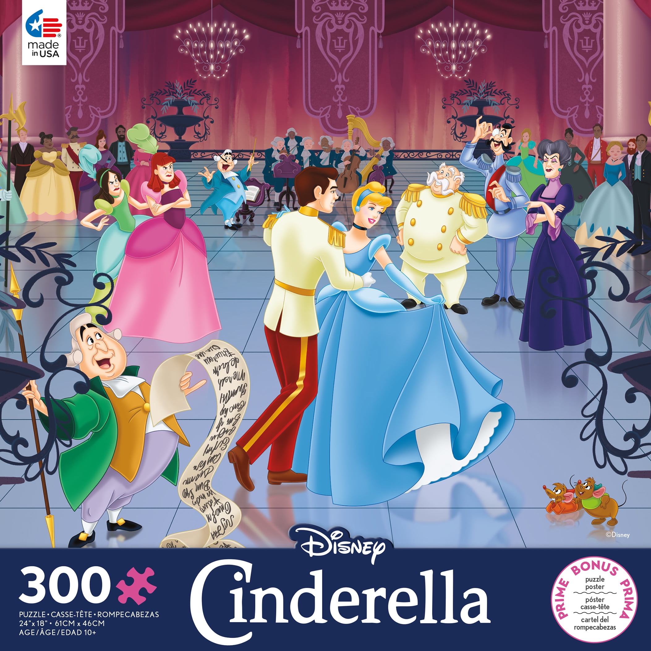 Ceaco 300-Piece Disney Cinderella Interlocking Jigsaw Puzzle