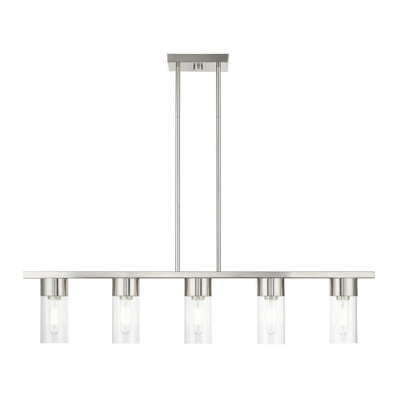 Livex Lighting - Carson - 5 Light Linear Chandelier In Contemporary Style-15