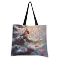 thumbnail image 4 of Canvas Tote Bag for Women Girls Design Print Cardinal in A Winter Wonderland Tote, 4 of 8