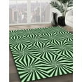 thumbnail image 3 of Ahgly Tapis d'Intérieur Lavable en Machine Carré Vert Clair, 3 Pieds Carré, 3 of 7