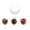 White, variant on 4-Inch Apple Shape Silicone Mousse Mold, 3D Fruit Design Cake Pan for French Pastry Desserts Soap and Candle Art, Easy Release Baking Tool