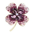 thumbnail image 3 of Four Leaf Clover Brooch New Accessory Gift P3R8 I4P4, 3 of 7