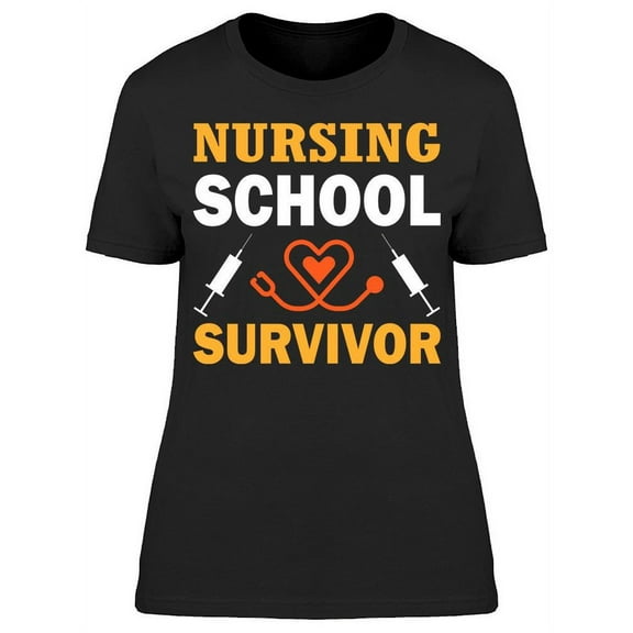 Nursing School Survivor T-Shirt Women -Image by Shutterstock, Female XX-Large