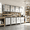 Gray, variant on IKIMI 6-Piece Heavy Duty Garage Cabinet System with Workbench, Lockable Steel Storage Cabinets, Modular Tool Storage Organizer for Garage & Workshop , Gray
