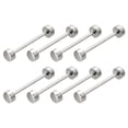thumbnail image 1 of Unique Bargains 8Pack Metal Bag Strap Connect Buckles,32x42mm Purse Screw Fixing Rivets (Silver Tone), 1 of 7