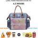 thumbnail image 3 of Bolsa de almuerzo con aislamiento Fiambrera de granTérmico Organizador de refrigerios para mujeres Hombres Adultos Trabajo universitario Picnic Senderismo Playa Pesca brillar Hogar, 3 of 6