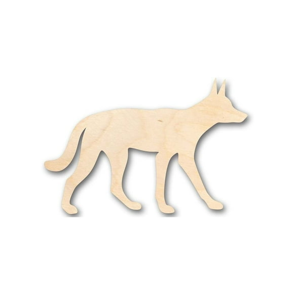 Unfinished Wood Dingo Shape - Animal - Craft - up to 46" DIY 7" / 1/4"