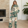 thumbnail image 4 of Garronmavis Sweat Sets for Women 2 Piece Sweatsuit Boho Hoodie Womens Casual Outfits Womens Joggers with Pockets Pullover Paw Print, Size S, 4 of 6