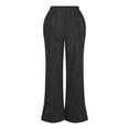 thumbnail image 4 of Yuwull Womens Wide Leg Pants Womens Pants High Waist Flare Bell Bottoms Casual Slacks Leggings Stretchy Dress Pant Bootcut Button Down Work Trousers, 4 of 6