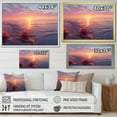 thumbnail image 4 of Designart "Cotton Candy Skies at Beach Sunset I" Coastal Framed Wall Art Decor - Coastal Blue Coastal Sunset Bedroom Framed Canvas Wall Art, 4 of 6