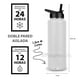 thumbnail image 3 of Termo para Café y Agua de Acero Inoxidable 40 Oz (1200 ml): Contiene 3 Tapas para Diferentes tipos de Bebidas, Ideal para Mantener la Temperatura Deseada (White), 3 of 5