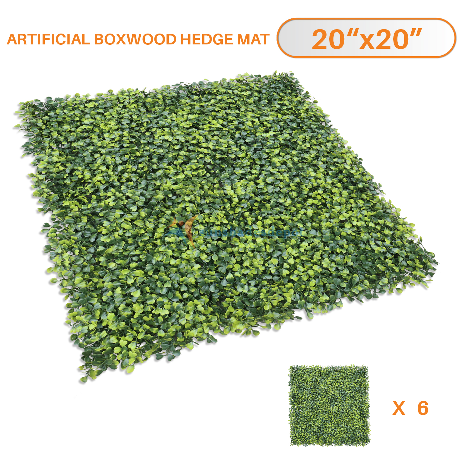 Sunshades Depot Artificial Boxwood Milan Leaf Grass Fence Sunshades Depot Artificial Boxwood Milan Leaf Grass Fence
