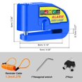 thumbnail image 2 of Cerradura de Alarma Antirrobo con Alarma de Disco de Freno para Motocicletas Alarma de Seguridad a P, 2 of 7