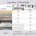 thumbnail image 6 of IOTXY Simple Bookcase with Legs - 3 Tier 10 Cubes Freestanding Low Display Cabinet, Warm White, 6 of 8