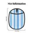 thumbnail image 2 of Multi-Functional Oven Silicone Pot Pad 7.5×9.4in Anti-Slip Heat-Insulating Pad Baking Gloves Heat-Resistant Cotton Layer 1 Pc Skyblue Stripe_2, 2 of 7