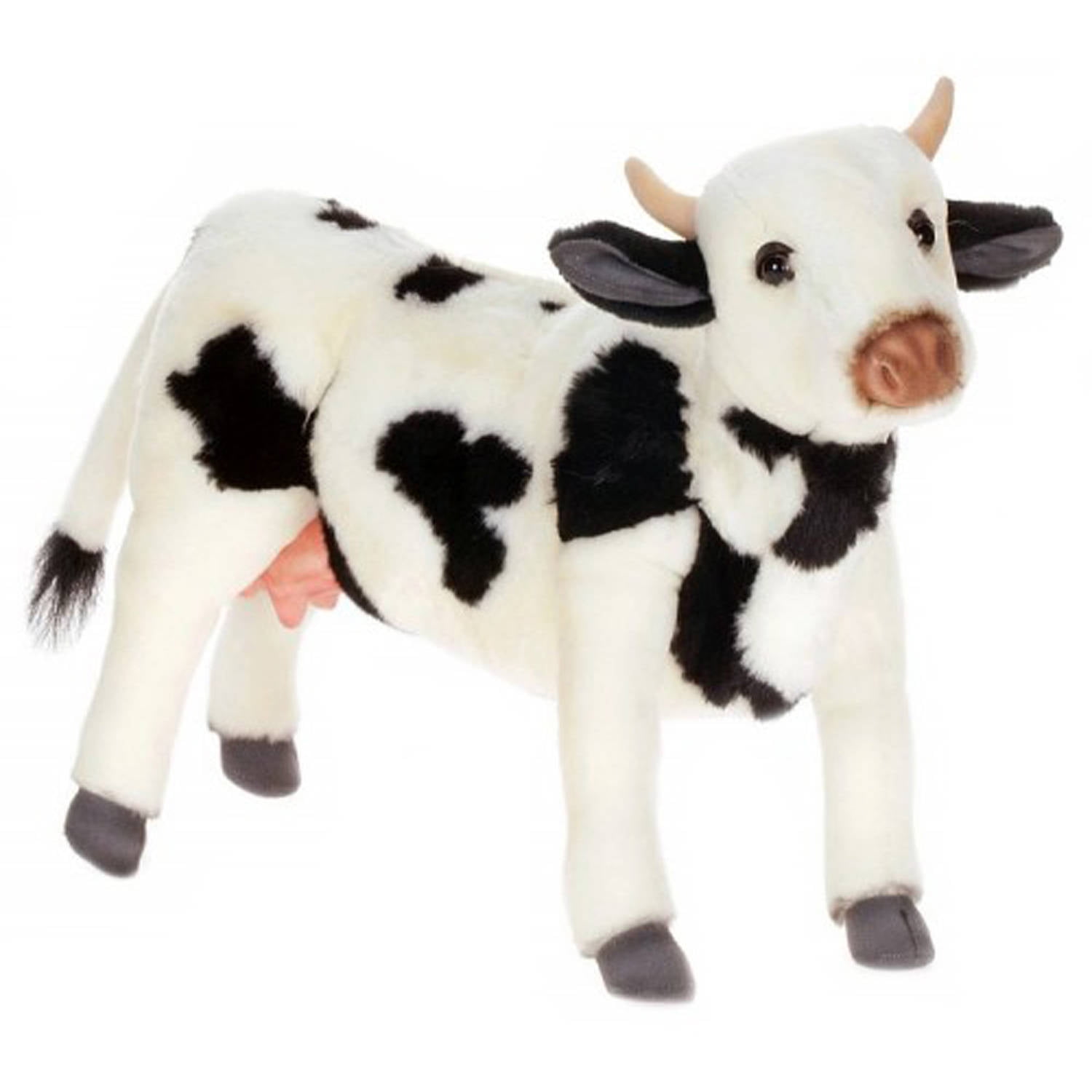 cow soft toy white black