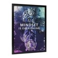 thumbnail image 2 of WFSposter Mindset is Everything Inspirational Wall Art Small Cat and Big Tiger Print Artwork Painting Home Decor, 2 of 7