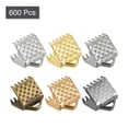 thumbnail image 3 of Unique Bargains 600Pack Ribbon Crimp Clamp Ends 6mm Cord End Clasp for DIY Craft 6 Colors, 3 of 7