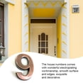 thumbnail image 4 of Wosthever Números de casa Hogar Delicado Pequeño Número de puerta Galvanoplastia Marca de puerta Accesorios de marcado de puerta Número 9 Decoración del hogar Número 9 Wosthever HA059681-10, 4 of 6