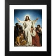 thumbnail image 2 of Carl Bloch 15x18 Black Modern Framed Museum Art Print Titled - Christ Consolator (1881), 2 of 5