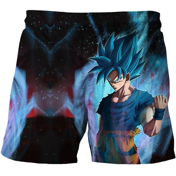 Nuevos pantalones cortos de playa para niños de Dragon Ball, pantalones cortos de ocio con estampado 3d de Seven Dragon Ball para niños, pantalones de natación, pantalones de playa 160 Gao Jinjia LED