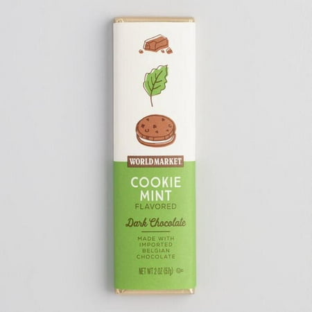 World Market® Mint Cookie Dark Chocolate Bar 2 oz. (Pack of (Best Chocolate Bar In The World 2019)