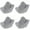 Grey-4PCS, variant on Soup Bowl Cozy Microwave Bowl Holders Heat Proof Potholders for Hot Food Microwave Safe Bowl Warmers Insulated Plate Holders Kitchen Utensils Without Burning Hands