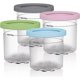 thumbnail image 1 of Envases de pintas para helado, repuesto para pintas y tapas Ninja Creami, compatibles con las series NC300, NC301, CN305A y NC299AM de Banmo., 1 of 5