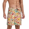 thumbnail image 2 of Fotbe Colorful Chicken Pantalones Cortos de Pijama para Hombre, Ropa de Dormir, Pantalones de Pijama Cortos para Hombre-Large, 2 of 6